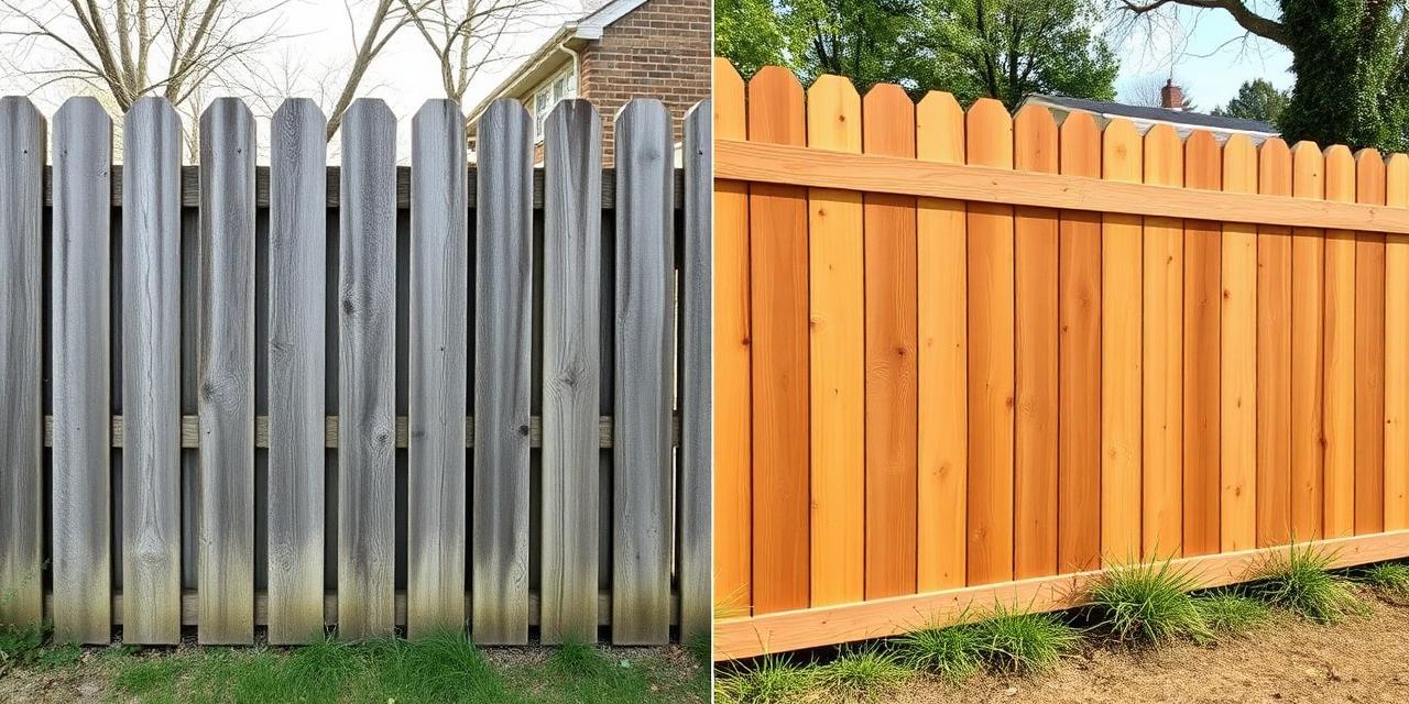 Before and after: Fence revival